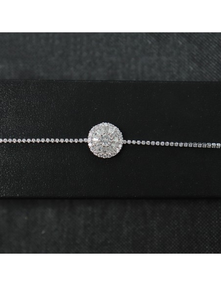 SILVER BRACELET WITH ZIRCONIA