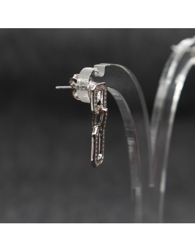 DANGLING EARRINGS WITH ZIRCON