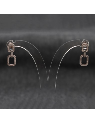 DANGLING EARRINGS WITH ZIRCON