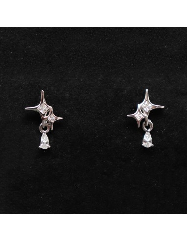 DANGLING EARRINGS WITH ZIRCON
