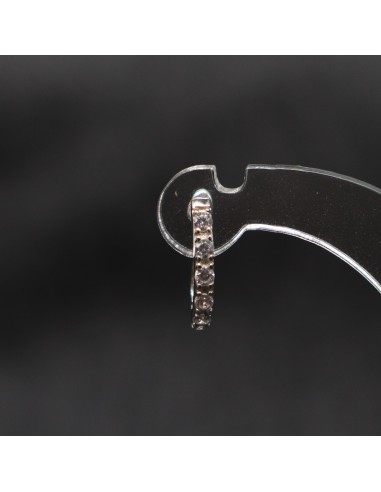 HOOP EARRINGS WITH ZIRCONIA
