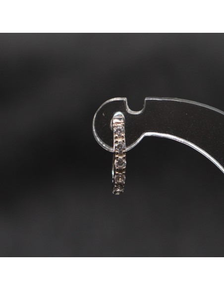 HOOP EARRINGS WITH ZIRCONIA