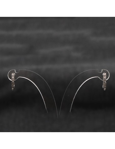 HOOP EARRINGS WITH ZIRCONIA