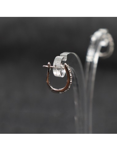 HOOP EARRINGS WITH ZIRCONIA