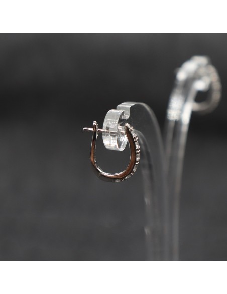 HOOP EARRINGS WITH ZIRCONIA