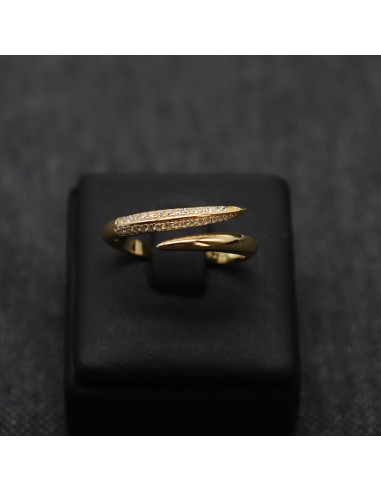 ZIRCONIA GOLD PLATED RING