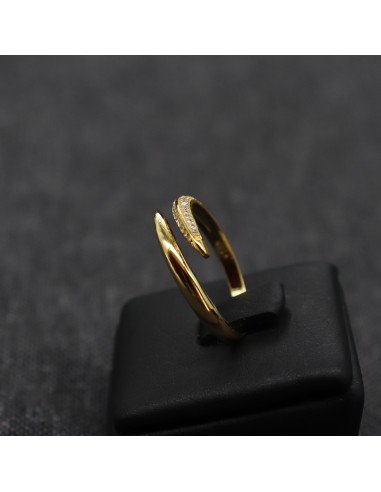 ZIRCONIA GOLD PLATED RING