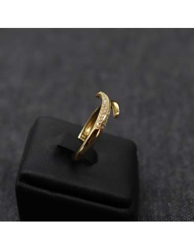 ZIRCONIA GOLD PLATED RING