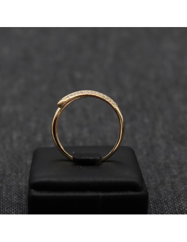 ZIRCONIA GOLD PLATED RING