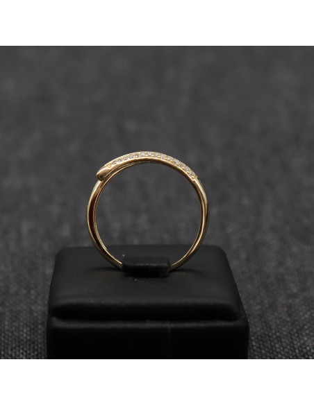 ZIRCONIA GOLD PLATED RING