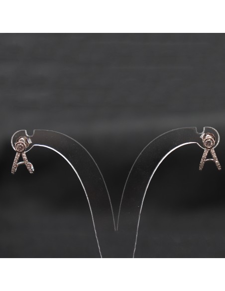 EARRINGS WITH ZIRCONIA