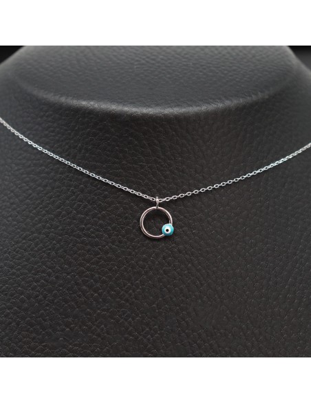 SILVER NECKLACE WITH EYE