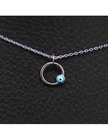 SILVER NECKLACE WITH EYE