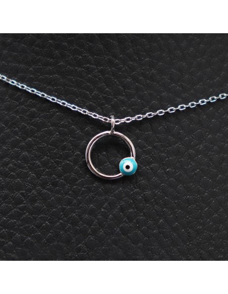 SILVER NECKLACE WITH EYE