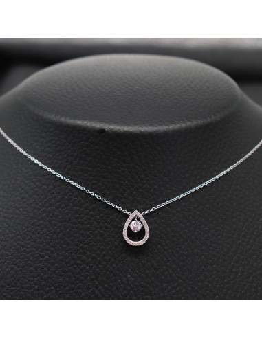 SILVER NECKLACE WITH ZIRCONIA