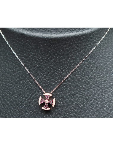 PENDANT NECKLACE WITH BRIGIAN AND RUBY