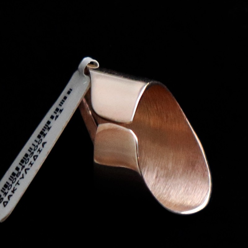 chevalier ring in silver plated with pink platinum