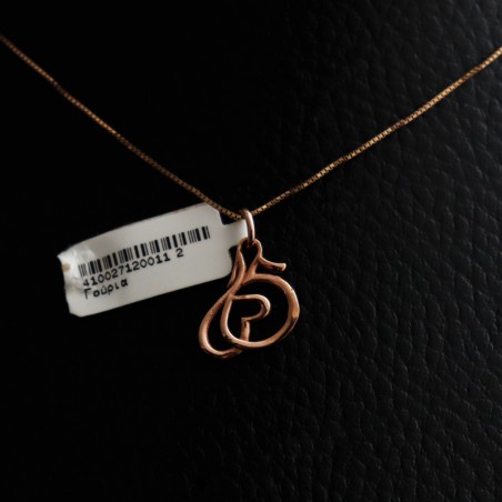 heart necklace with pink platinum