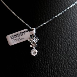 κολιε ασημενιο με πετρα ζιργκον