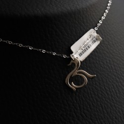 κολιε ασημι γουρι με σχεδιο