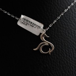 κολιε ασημι γουρι με σχεδιο 2