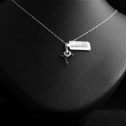 silver cross necklace with cubic zirconia stones