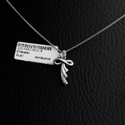 silver cross necklace with cubic zirconia stones