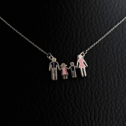 necklace colored family