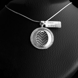 set of necklaces and earrings with cubic zirconia stones