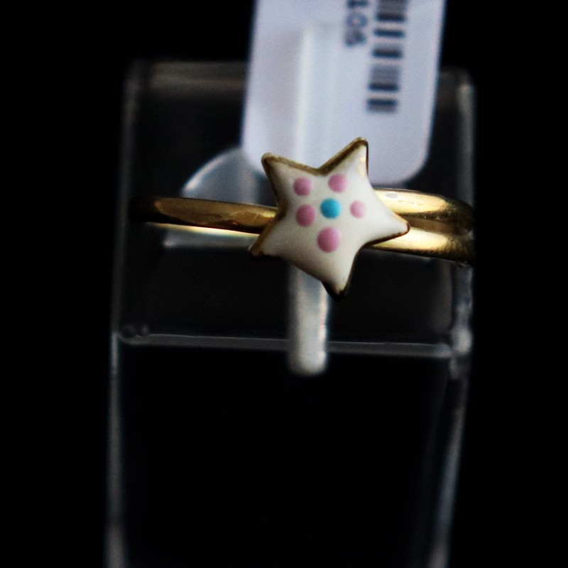 children's gold star ring