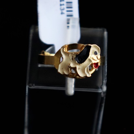 children's gold dog ring