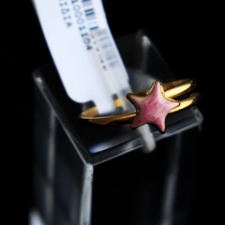 children's gold ring pink star