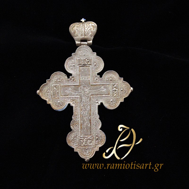 σταυρος επιστηθιος ιερατικος μικρος ασημενιος...