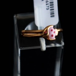 children's gold ring pink fish 2