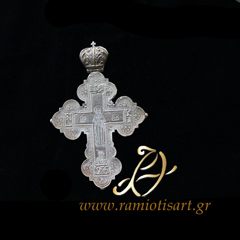 σταυρος επιστηθιος ιερατικος μικρος ασημενιος...